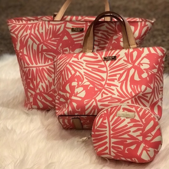 kate spade Handbags - Kate Spade Grant Tropical bag set